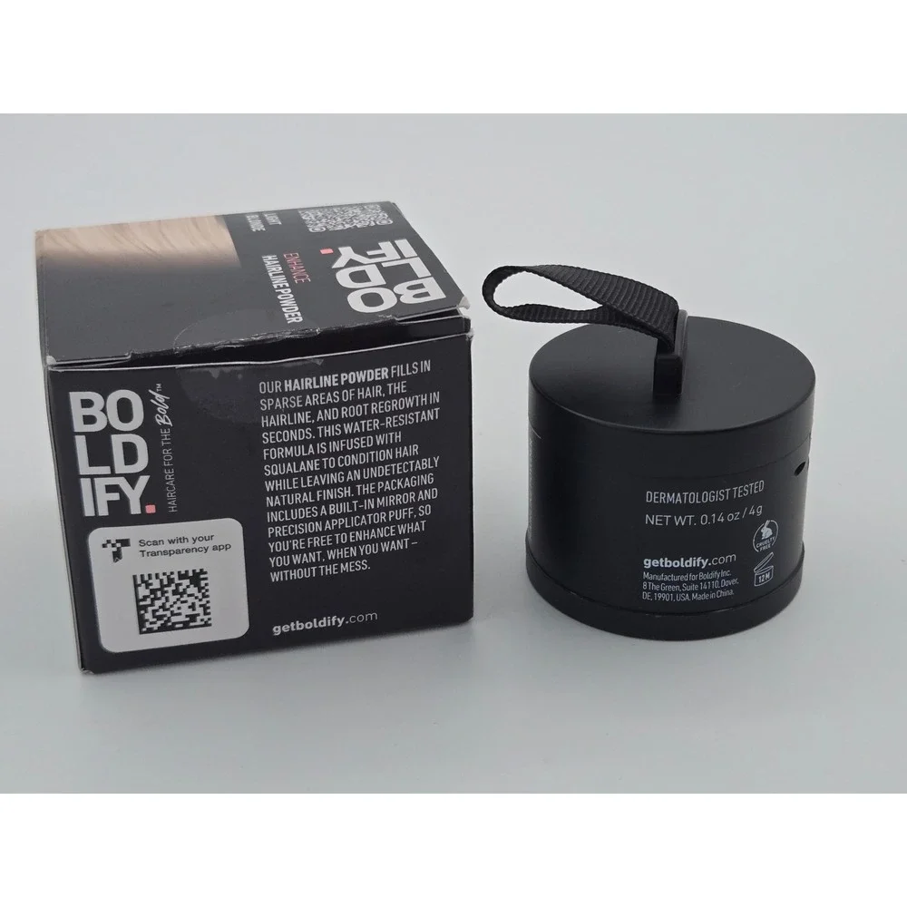 Boldify Enhance Hairline Powder Light Blonde 4g Root‎ Touch Up Water Resistant